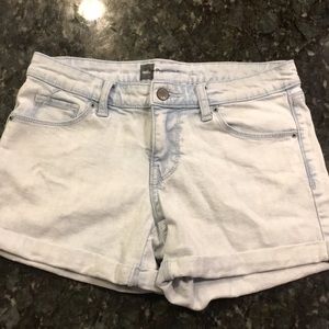 Light Wash Jean Shorts